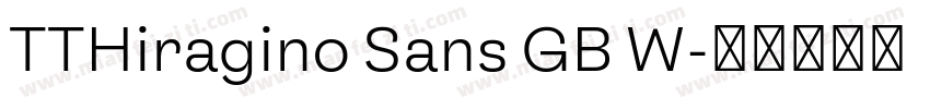 TTHiragino Sans GB W字体转换